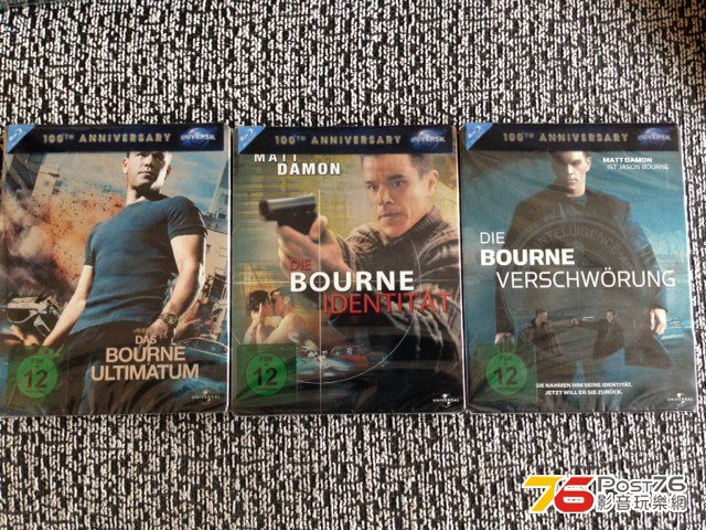 全新德版 叛諜追擊1-3 Ultimate Bourne 鐵盒
