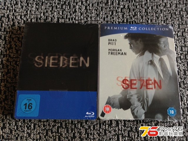 全新德版及英版七宗罪/Se7en鐵盒全區中字