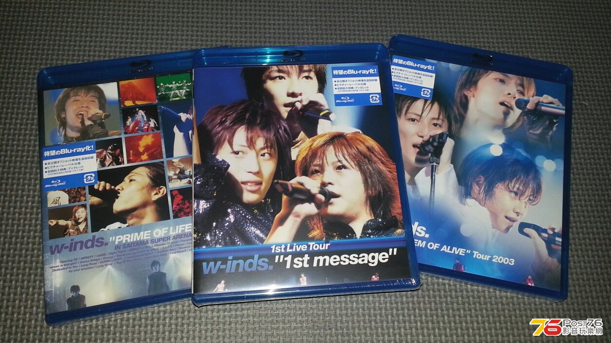 Fans待望!W-inds 演唱會全部Blu-Ray化2002-2012 (實物圖) - 4K藍光/串