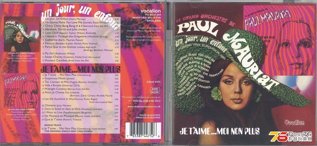 Track#13: PM version / Track#25: vocal version