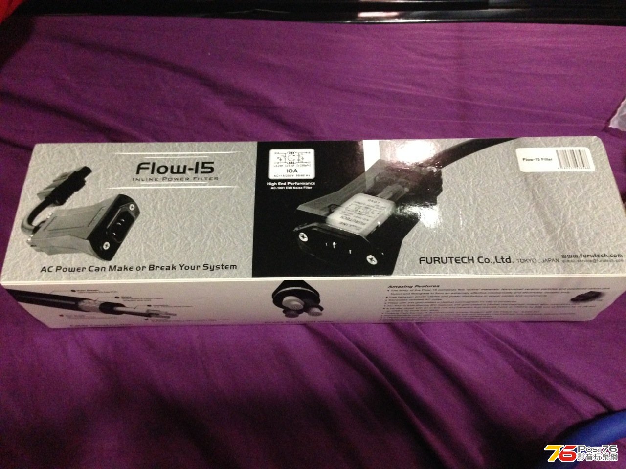 Furutech Flow-15 EMI Filter 主要針對Sony 4K投影機令畫面更光亮光淨 !