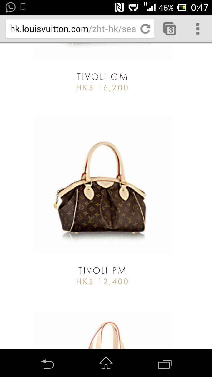 LOUIS VUITTON TIVOLI PM