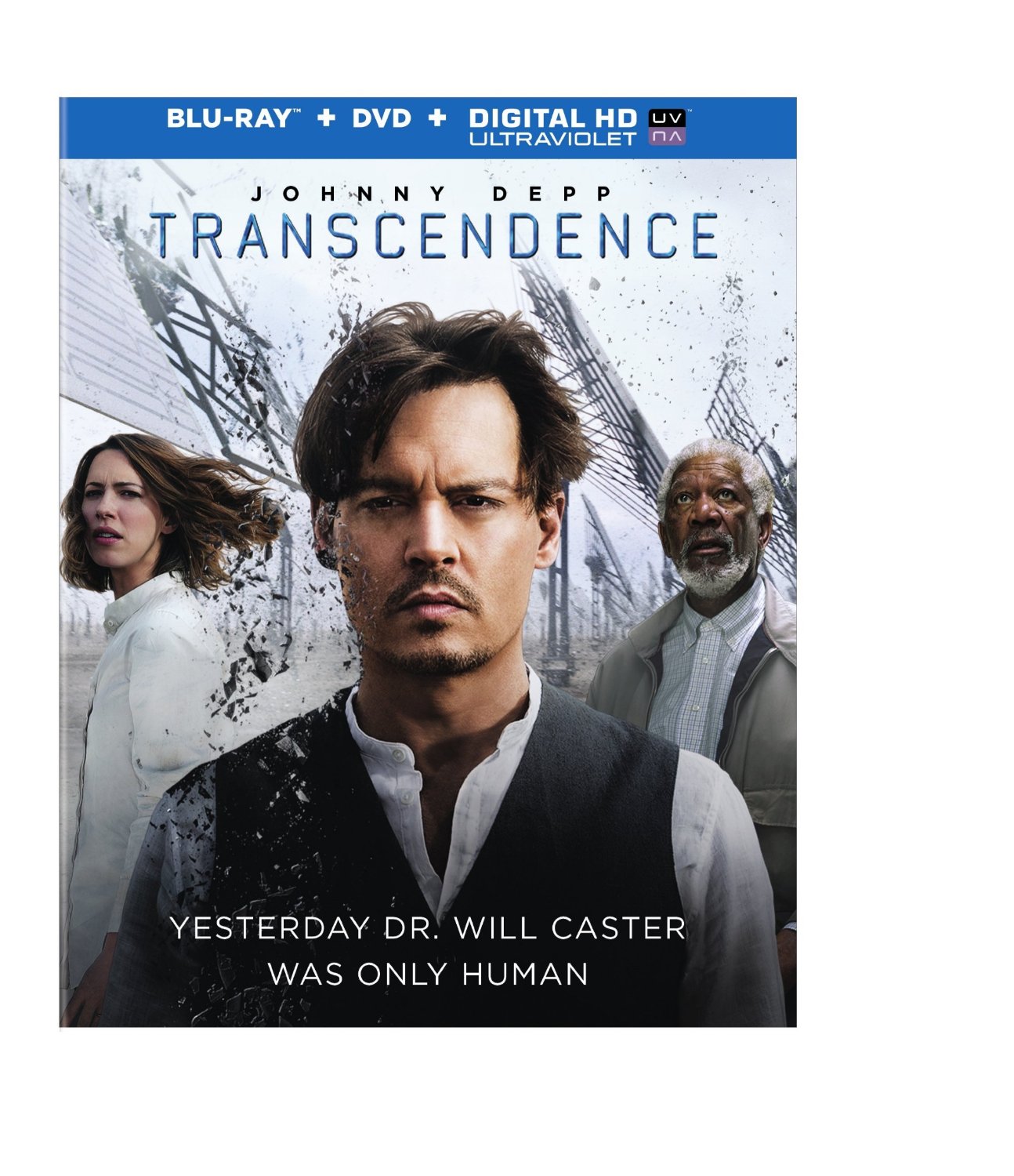 《全面進化》Transcendence (Blu-ray + DVD + Digital HD UltraViolet Combo Pack) 二手美版