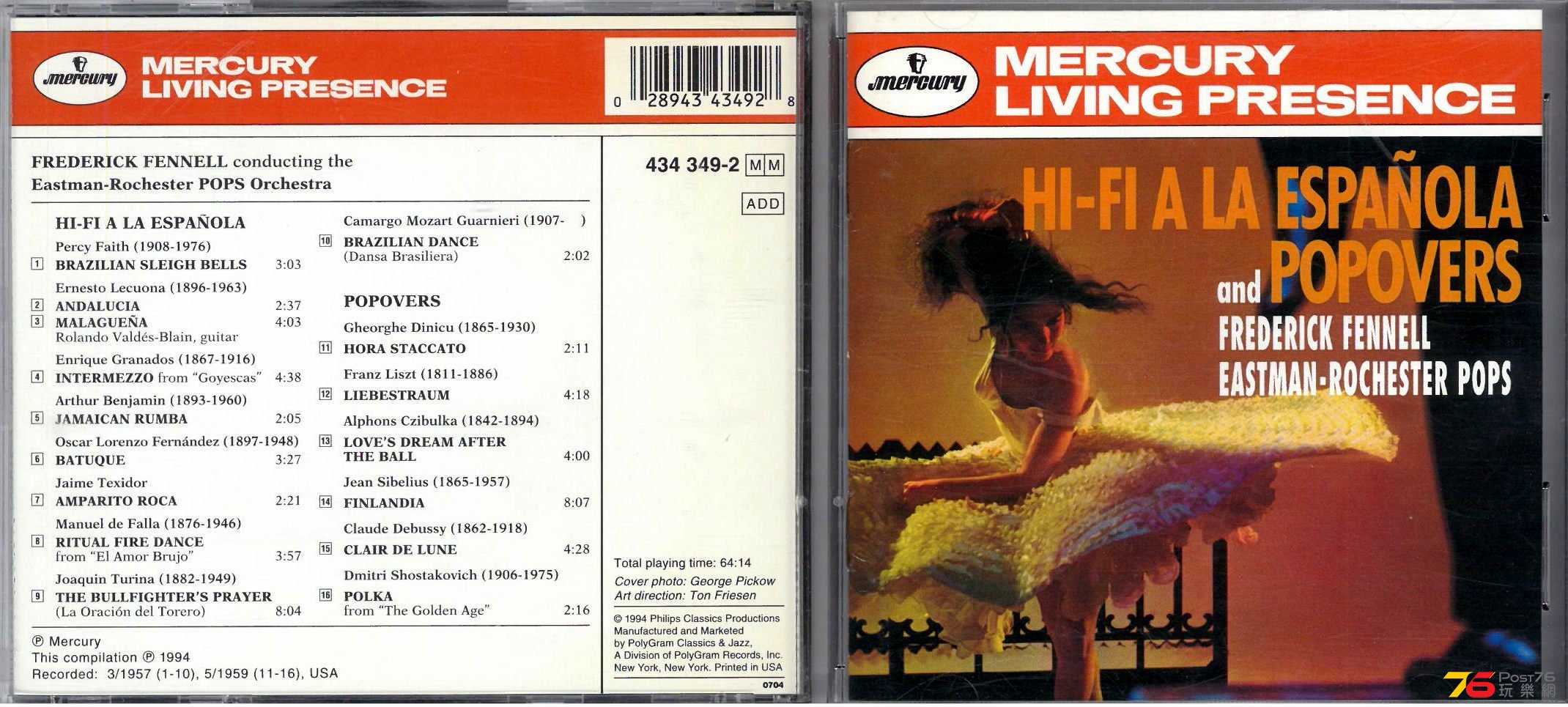 Hi-Fi A La Espanola and Popovers  Frederick Fennell Eastman Rochester Pops Orch .jpg