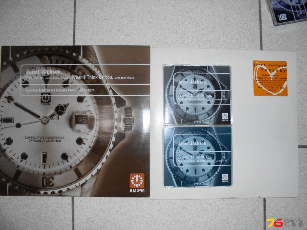 When I think of You 1995，US Promo 2x12" single、UK 2x12" Single以及2張CD single