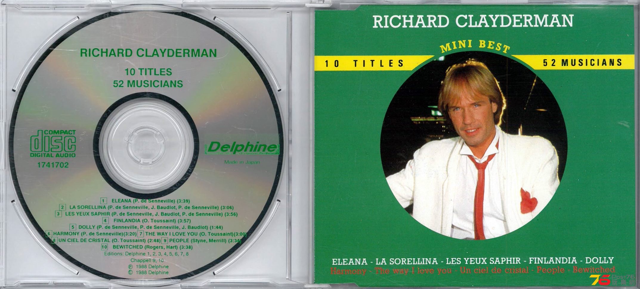 Richard Clayderman  1988 Mini Best a.jpg