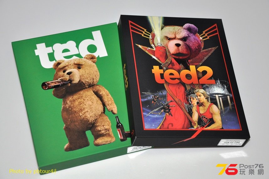 捷克限量鐵(港中字) Ted 1 & 2【賤熊1 & 2】BD Steelbook (開封圖