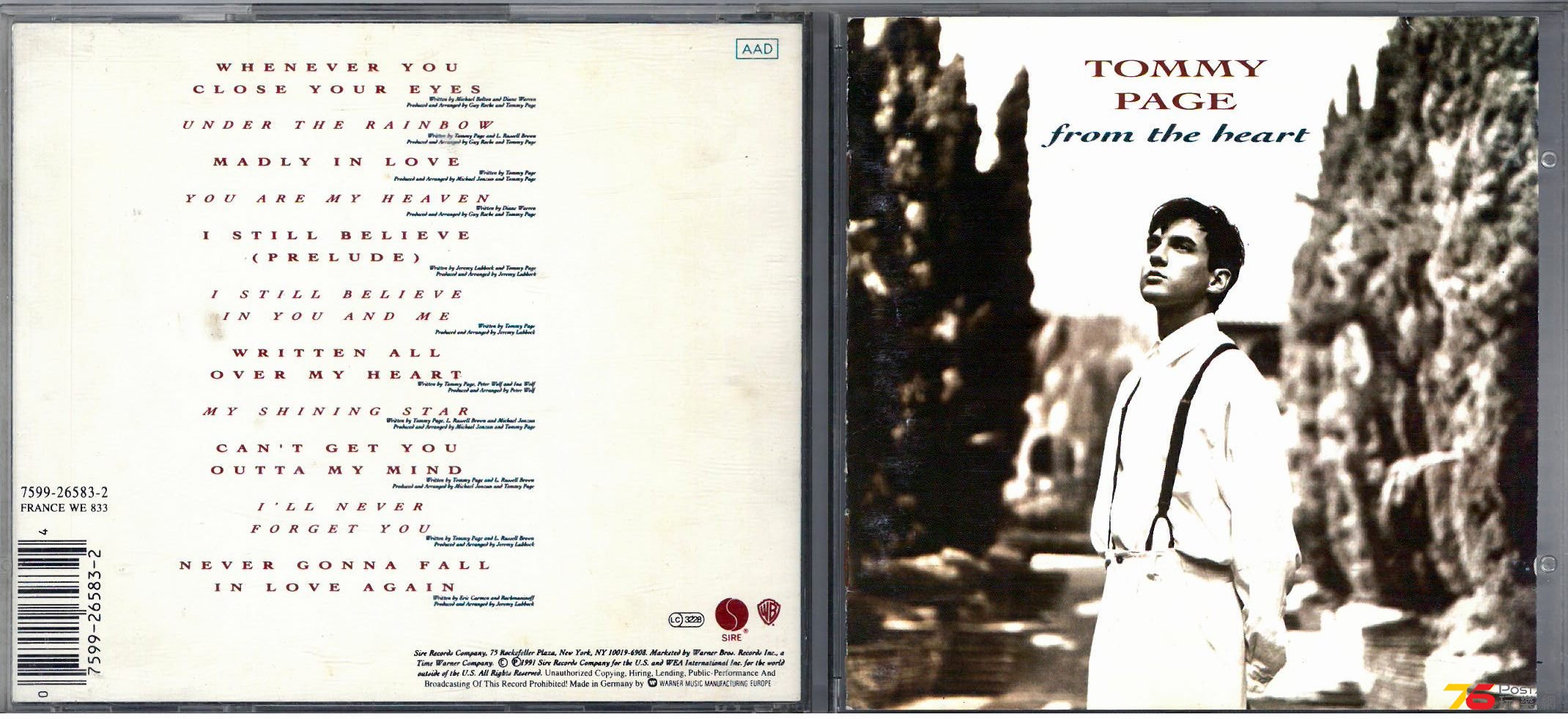 Tommy Page From the Heart a.jpg