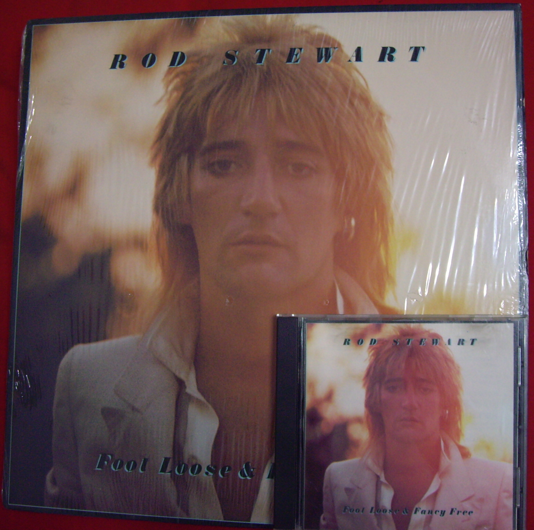 Rod Stewart Foot Loose and Fance Free LP CD.JPG