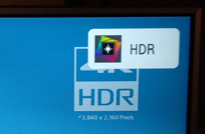 Play 其它 4K HDR 戲, 會顯示 HDR icon