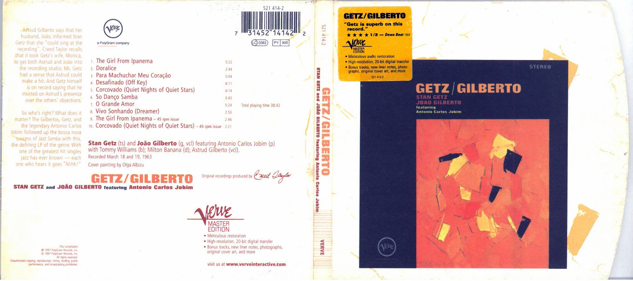 Stan Getz  1963 1997 Joao Gilberto ftr. Antonio Carlos Jobim a. Antonio Carlos Jobim a.jpg