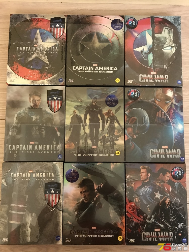 3套韓版 Captain America