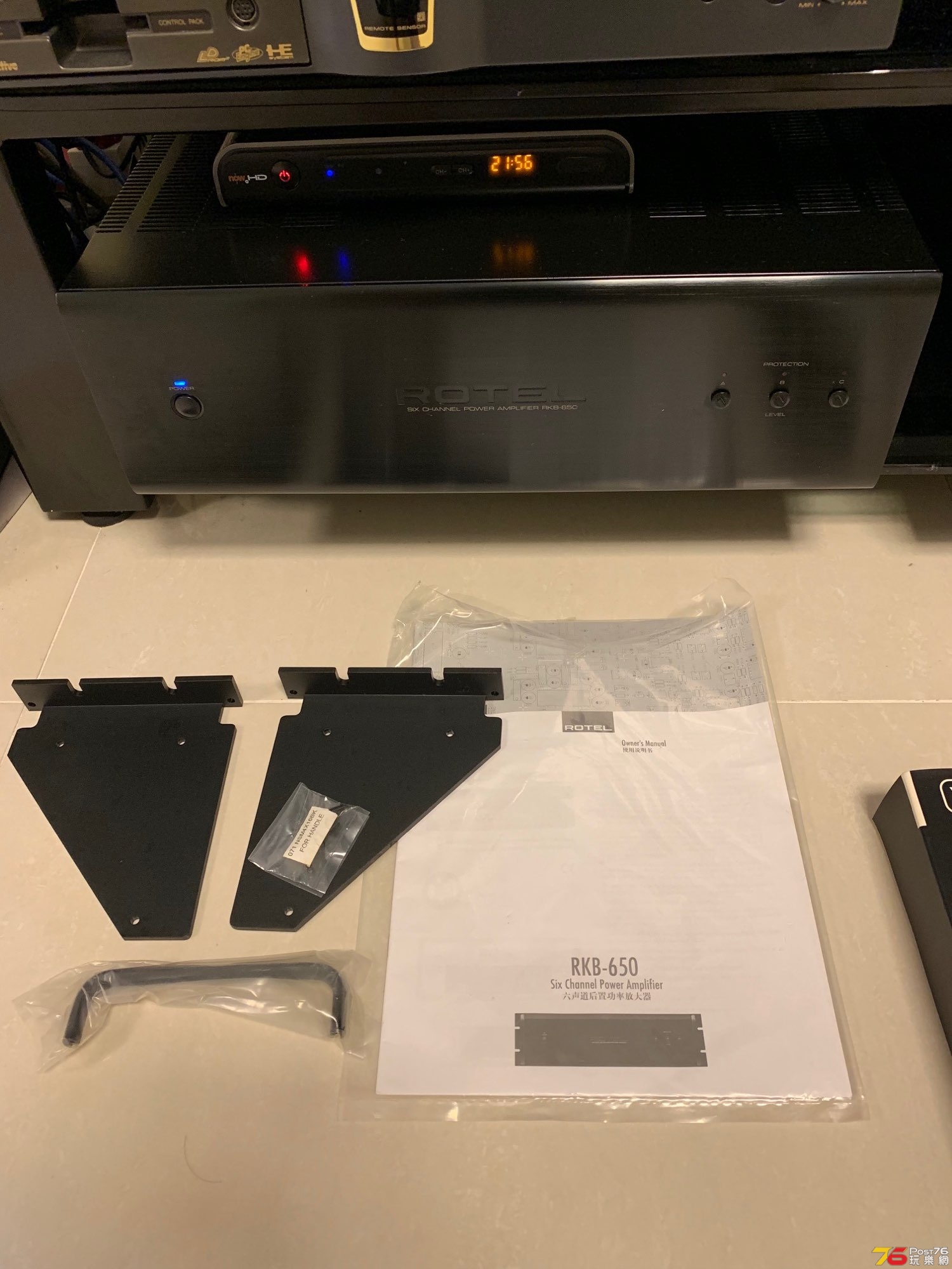 ROTEL RKB 650 MANUAL及配件全齊