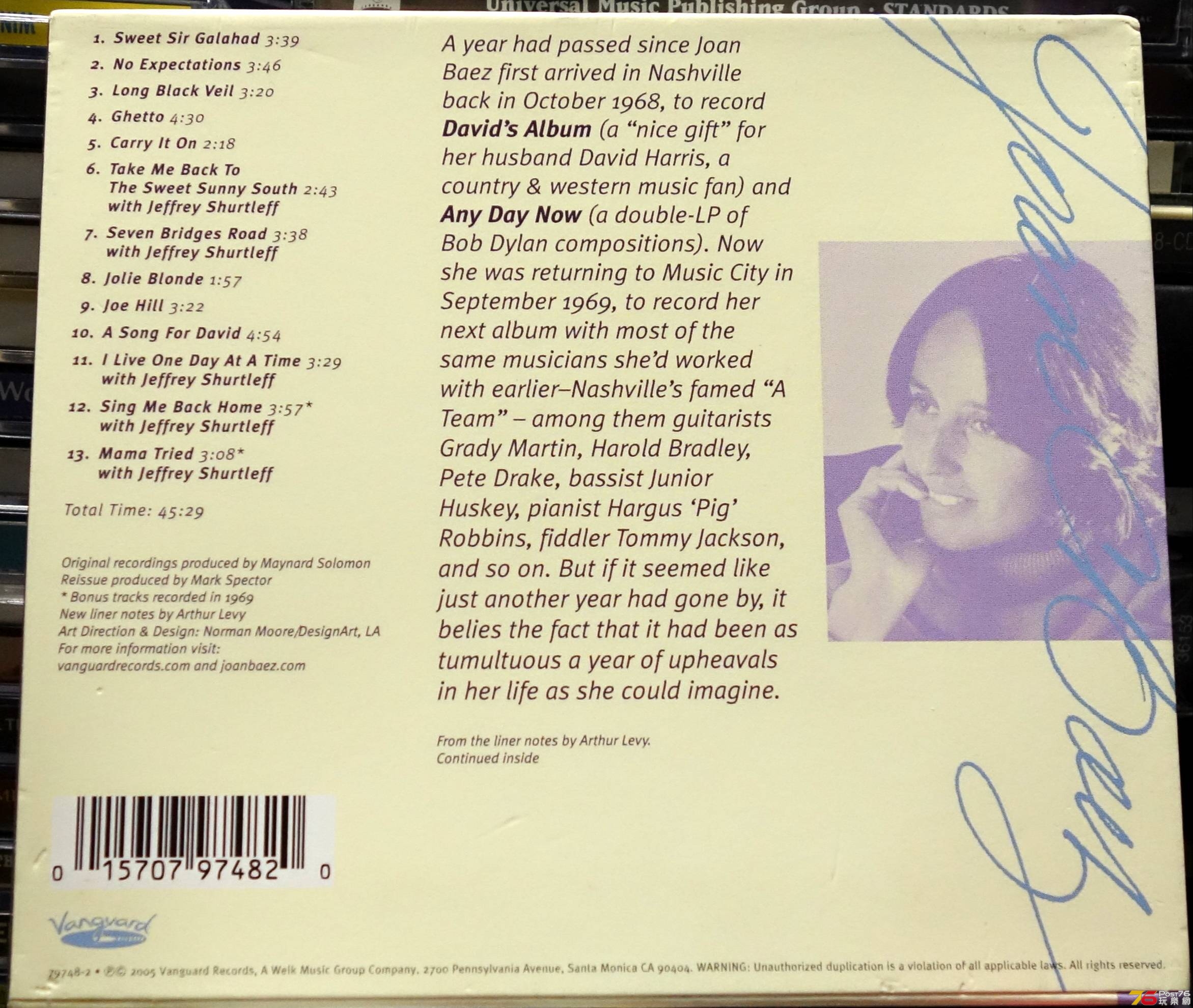 Joan Baez  1969 One Day At a Time b.JPG