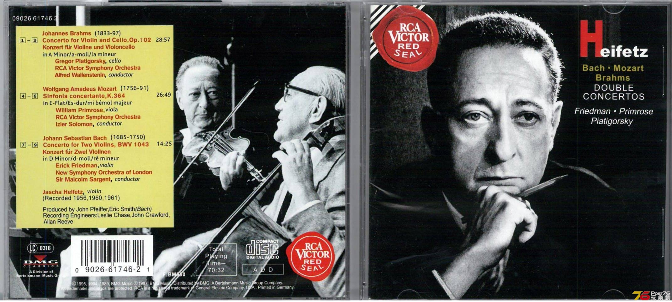 Jascha Heifetz  Erick Friedman  Brahms Mozart Bach  Concerto for Two Violins a.jpg