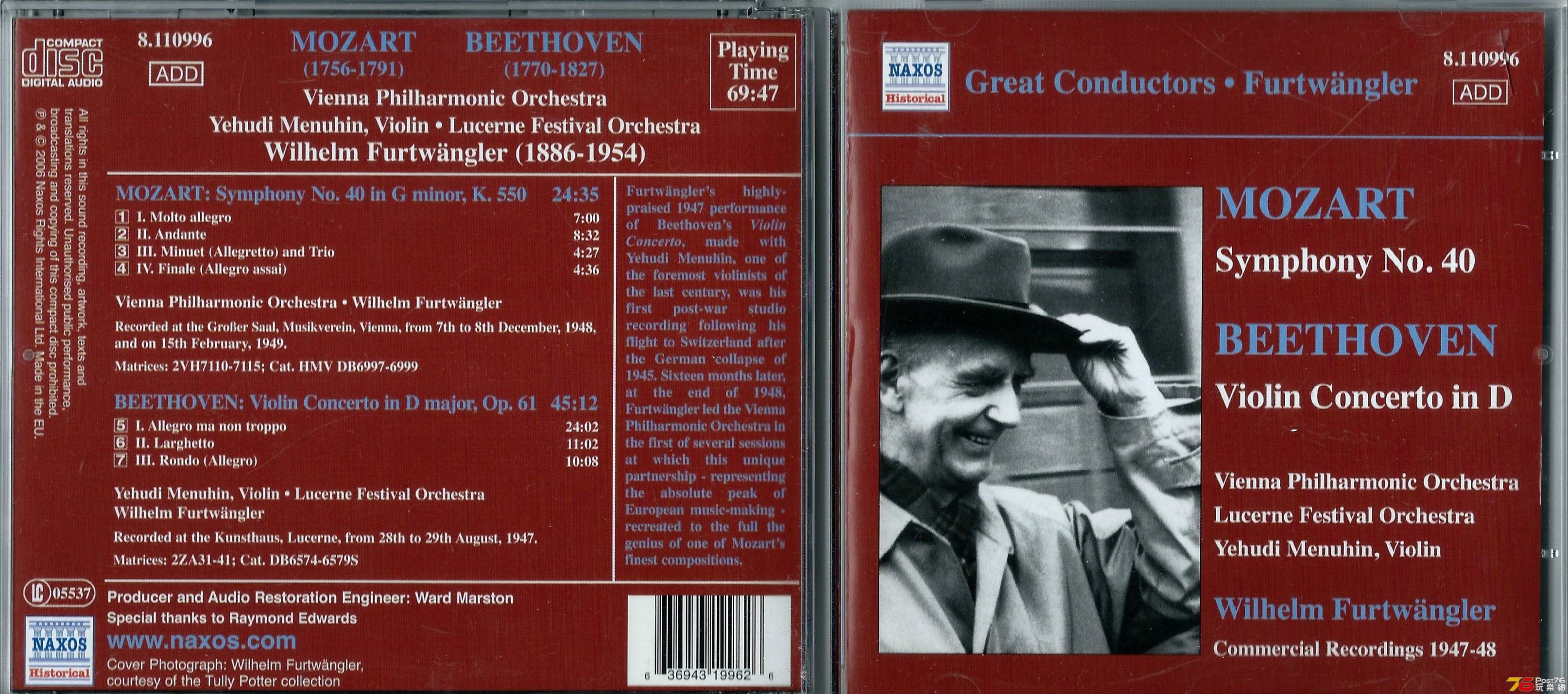 Wilhelm Furtwangler  Great Conductors Mozart Beethoven a.JPG
