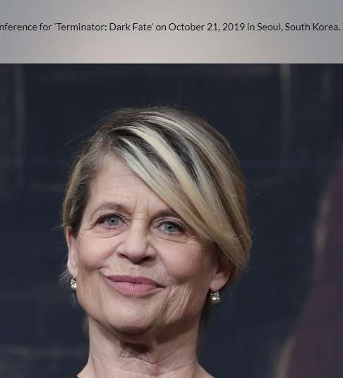 Linda Hamilton attends during a press conference for  Terminator     News Photo .jpg