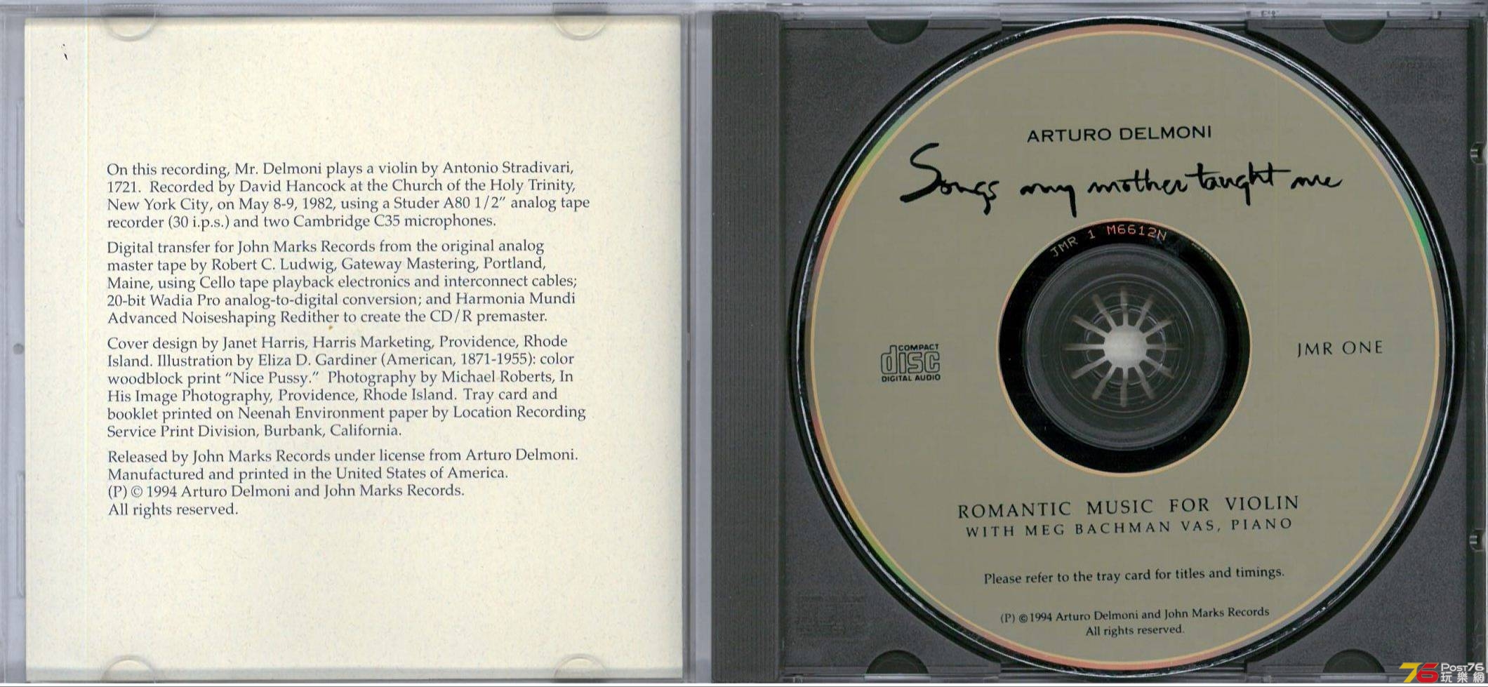 Songs my Mother Taught Me  Arturo Delmoni ab.jpg