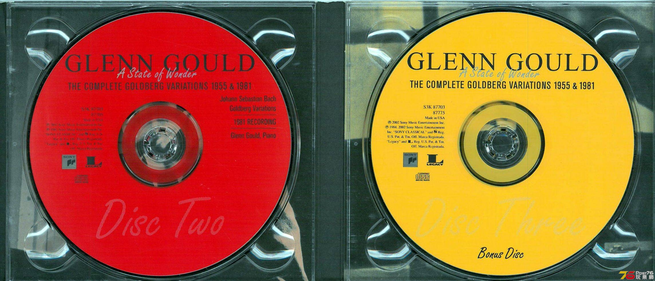 Glenn Gould  The Complete Goldberg Variations 1955 &amp; 1981 Bach ac.jpg