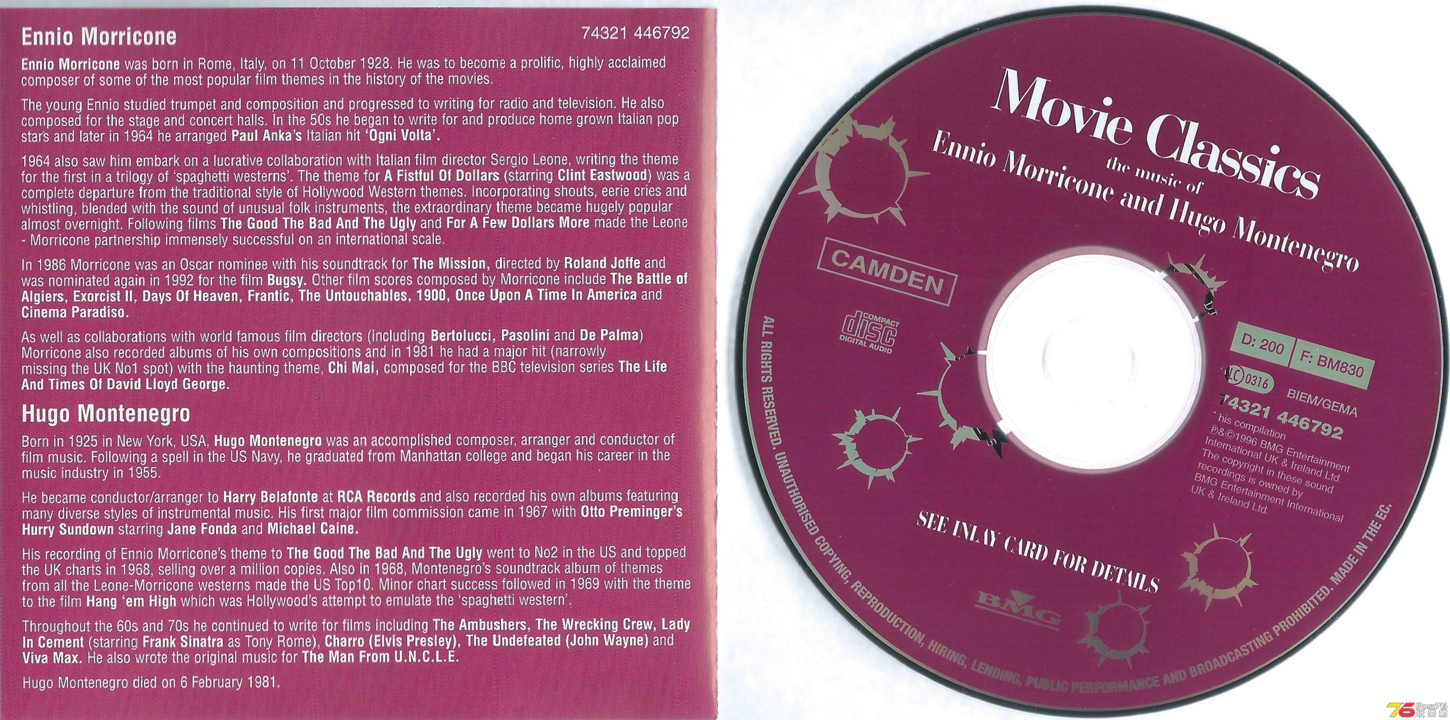Movie Classics  1996 The Music of Ennio Morrieone and Hugo Montrnegro ab.JPG