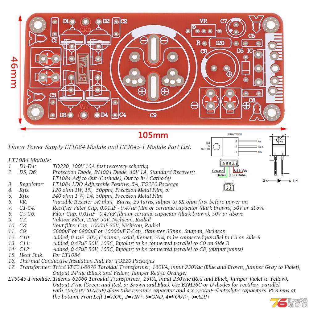 PCB and Part List