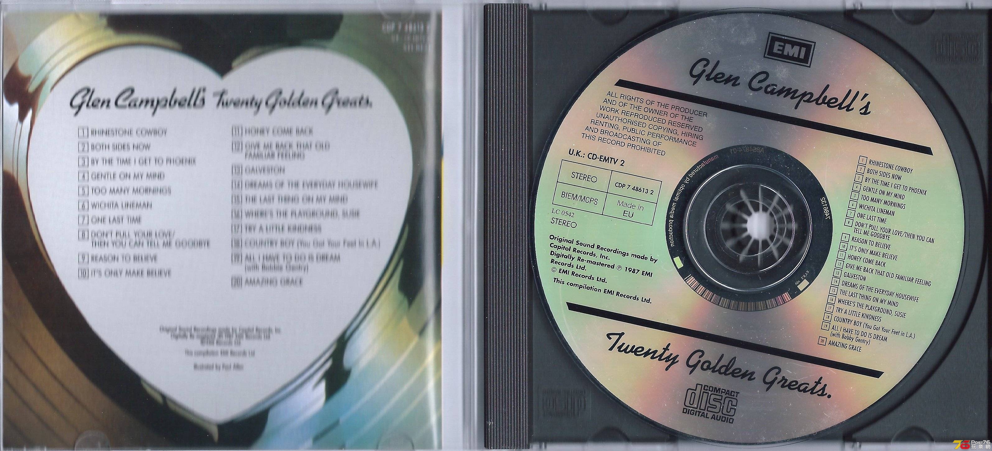 Glen Campbell  1987 Twenty Golden Greats ab.JPG