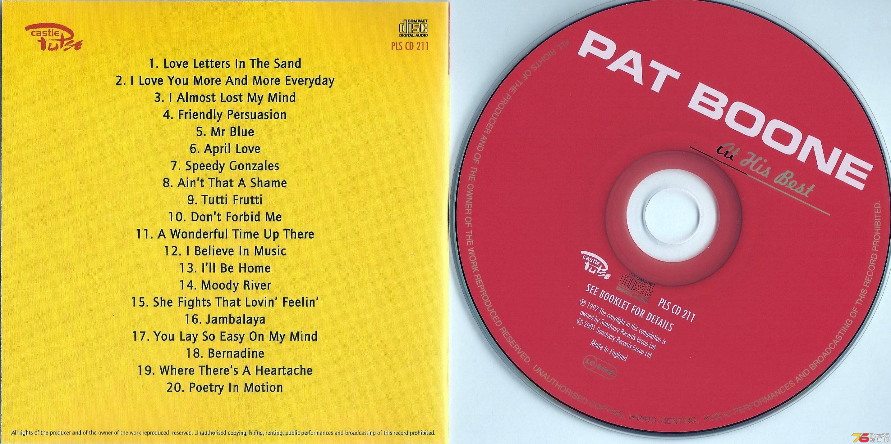 Pat Boone  2001 At His Best ab.JPG