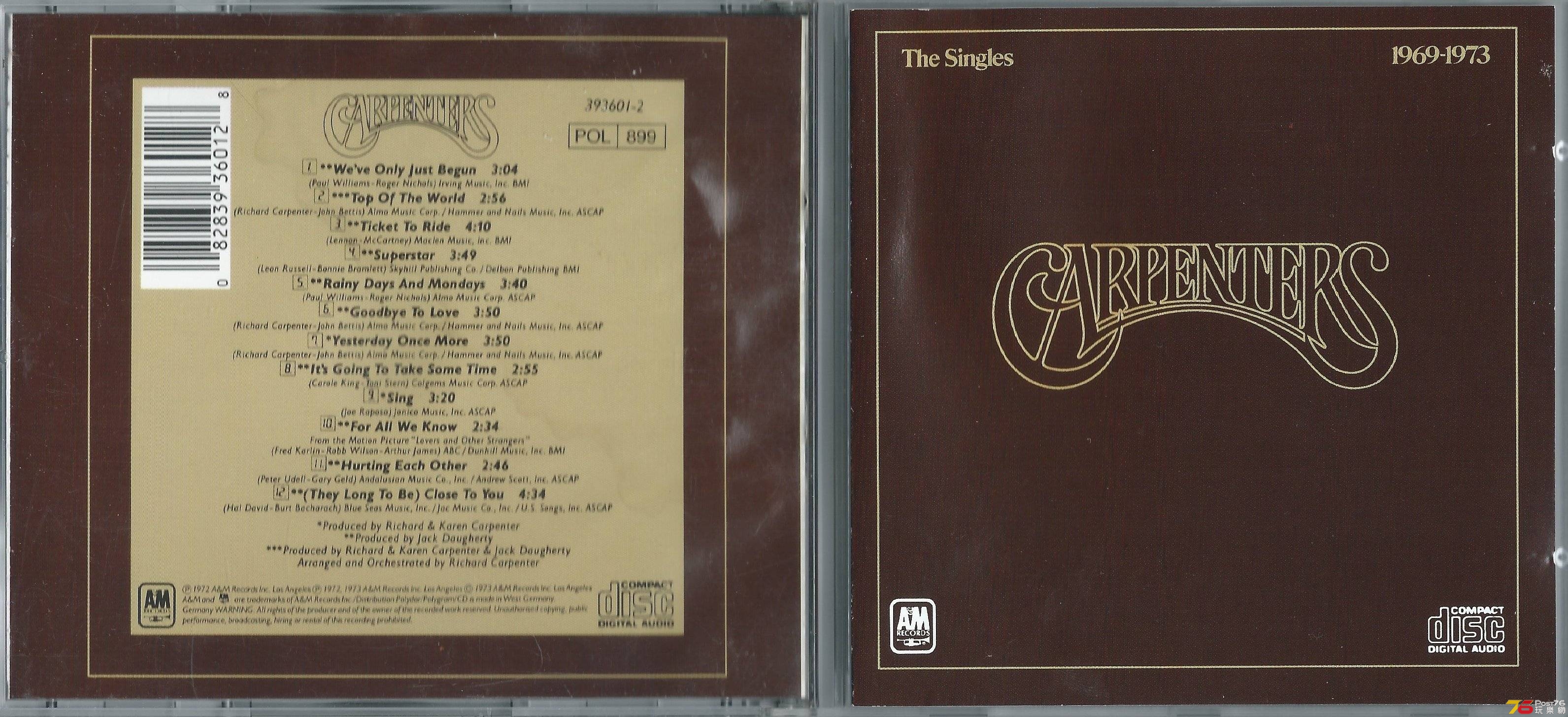 Carpenters  1973 The Singles 1969-1973 a.JPG