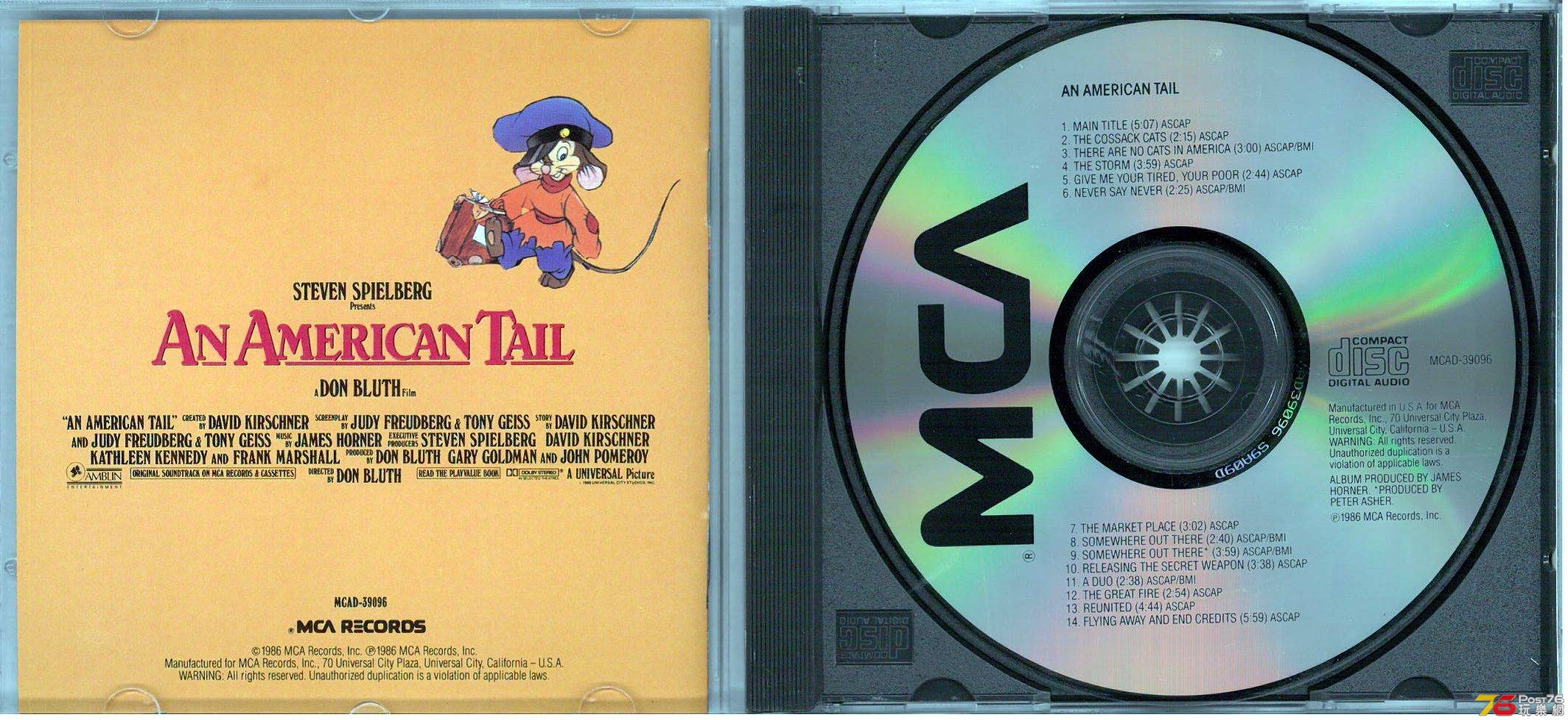 An American Tail 老鼠也移民 OST b.jpg
