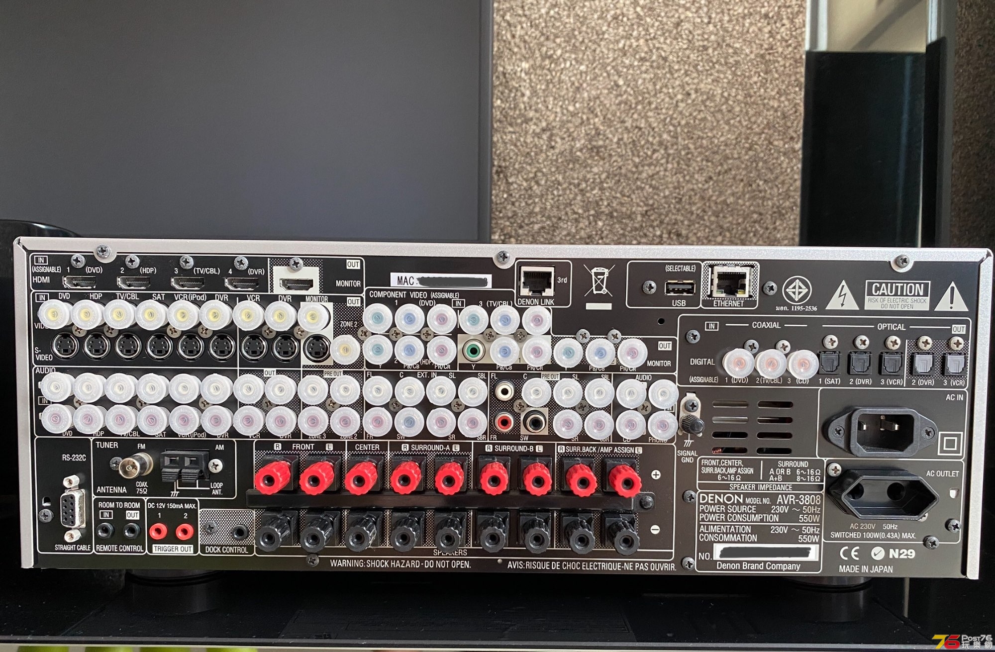 DENON AVR-3808 - 二手買賣- Post76玩樂網- Powered by Discuz!