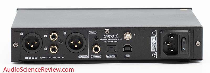 SMSL D300 Review Back Panel Bluetooth Balanced Stereo USB DAC.jpg