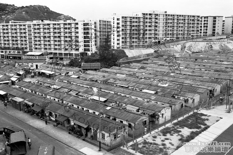 深水埗，大坑西光民村，現址為南山，1974年.jpg