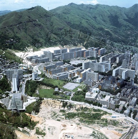 黃大仙，慈雲山，空中景觀，1989年.jpg