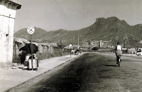 黃大仙，牛池灣，14號巴士，彩虹軍營終點站一個站，1960年代.jpg