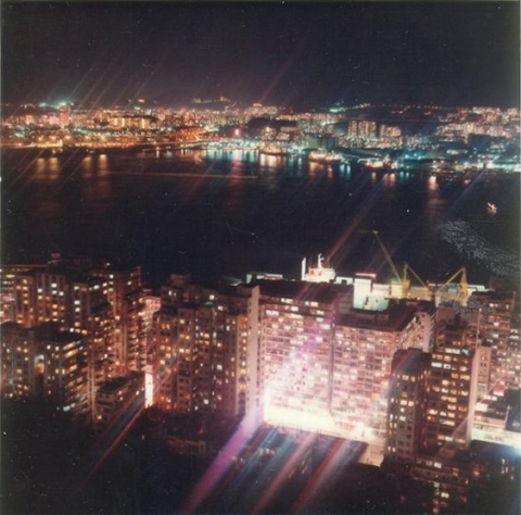 北角，夜景，從北角半山向下望，1972年.jpg