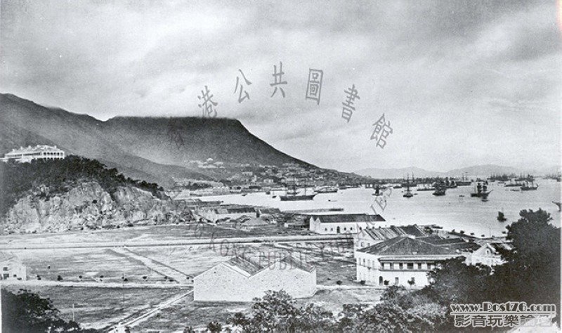 銅鑼灣，維多利亞港，向西望，1870年.jpg