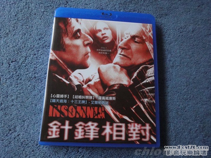 台版《白夜追兇》Insomnia Blu-ray (中字) (實物圖) - 4K藍光/串流