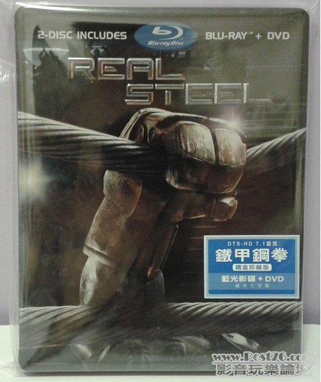 鐵甲鋼拳 Real Steel (Blu-ray DVD)(限量鐵盒珍藏版) - Blu ray (A).jpg