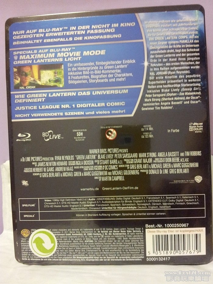 (德版)綠燈俠 Green Lantern (Steelbook Edition)- Blu ray (B).jpg