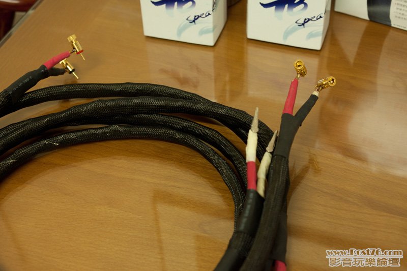 用十多年前第一次DIYCAT 5speaker cables(非bi-wire的)