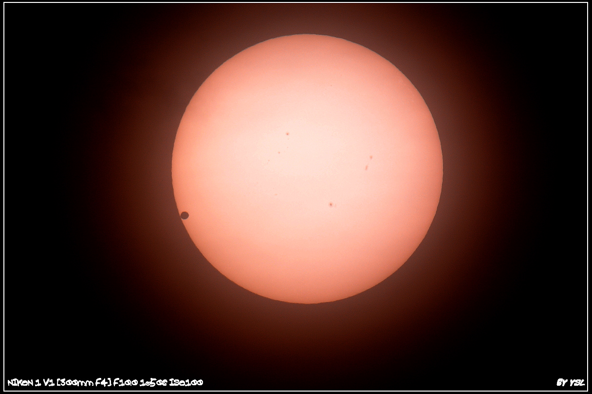 內切：    金星剛完全進入太陽圓面