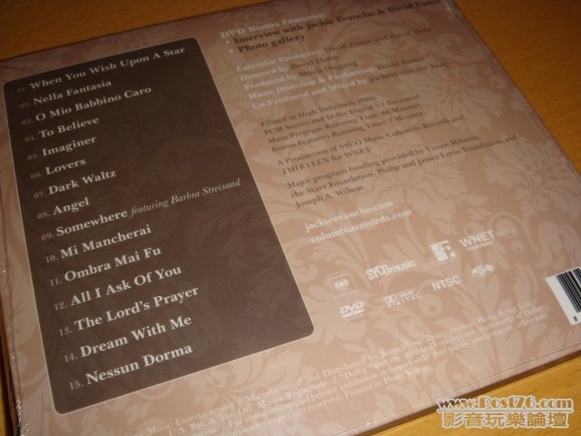 cd及dvd tracklist