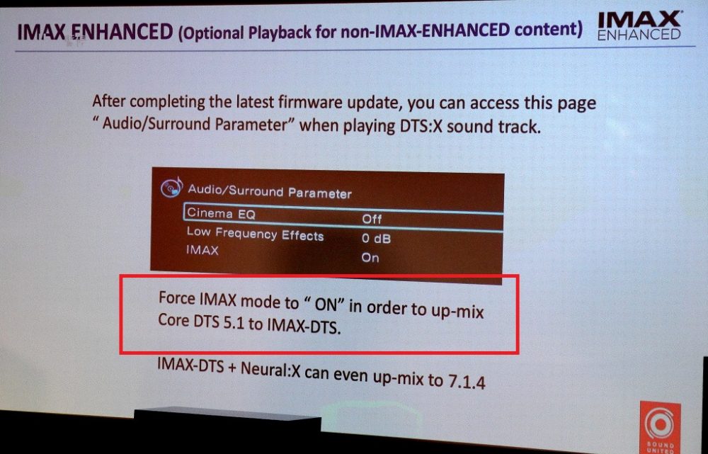 今年家庭影院界焦點之最必定要數 IMAX Enhanced 這格式普及步伐迅速加快，當下支援該格式影像硬件品牌已有 11 間。繼 Denon AVC-X8500H 成爲全球首批能體驗 IMAX Enhanced 音效玩家後，早前我地亦為三位特選版友爭取搶先體驗 X6500H 的 IMAX Enhanced 工程版 (Beta) 升級機會，快人一步體驗新音效終極震撼。而本次活動焦點繼續是威廉 Sir 向大家傳授 IMAX Enhanced 模式設定心法。至於活動最大亮點是威廉 Sir 已參透如何令原為 Dolby Atmos 音效編碼的影碟用到 IMAX DTS + Neural：X 功能，令是次活動更添新鮮感。