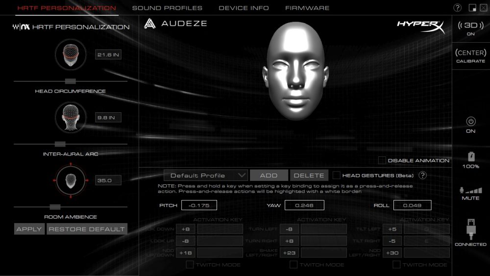 HyperX 為 Kingston 旗下電競品牌，專為遊戲玩家和 PC 組裝玩家提供高效能產品。其最新推出 HyperX Cloud Orbit S 採用 Audeze 專利認證平面磁性單元（Planar Magnetic），對應 Waves Nx 3D 聲音技術，以戲院沉浸式音效為聲音理念，更具備頭部追蹤技術（Head Tracking），可追蹤玩家頭部移動，能提供穩定逼真的全方位環繞音效體驗。